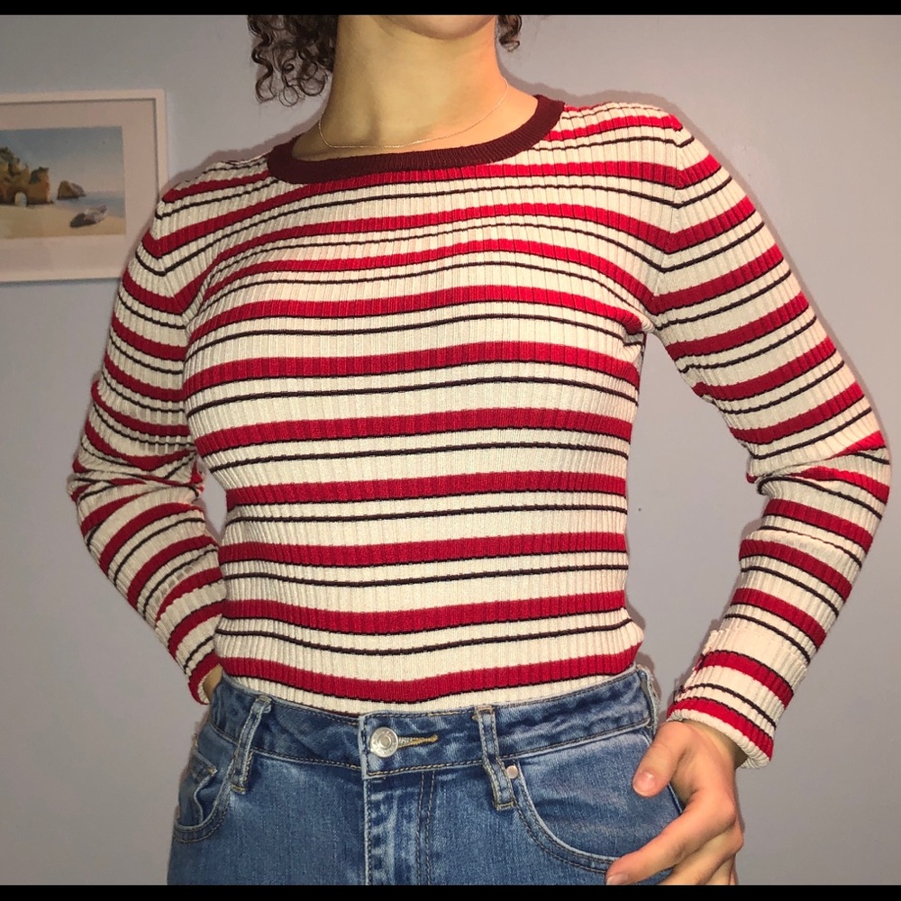 Striped long sleeve shirt